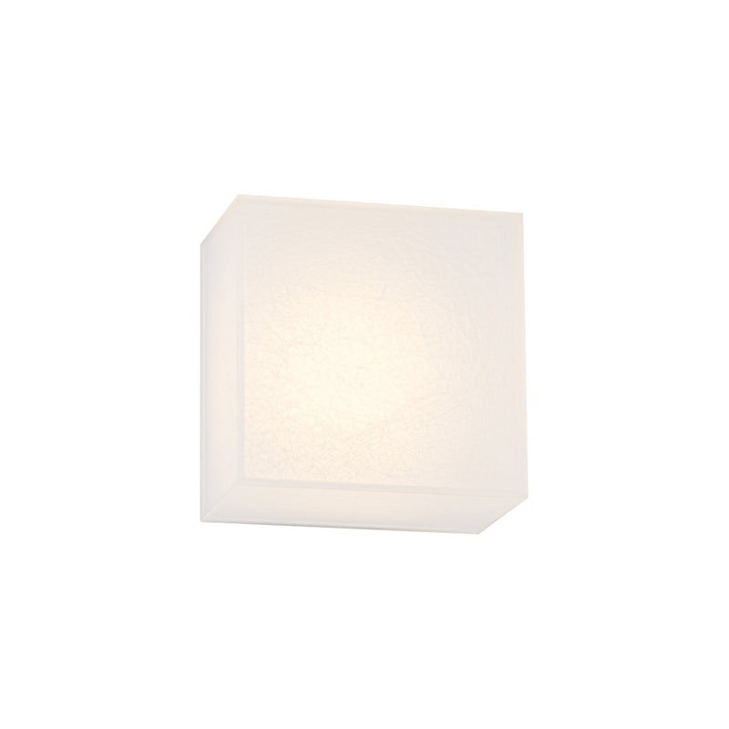 WAC Lighting Moxee 1-Light Wall Sconce | Contemporary Aged Brass Aluminum and Frosted Acrylic | Bedroom & Hallway Accent Light | 5 x | Model WS105605-AB