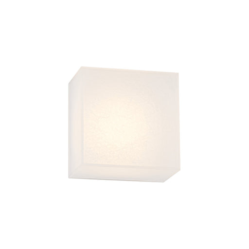 WAC Lighting Moxee 1-Light Wall Sconce | Contemporary Aged Brass Aluminum and Frosted Acrylic | Bedroom & Hallway Accent Light | 5 x | Model WS105605-AB
