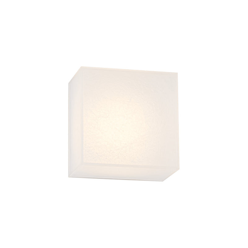 WAC Lighting Moxee 1-Light Wall Sconce | Contemporary Black Aluminum and Frosted Acrylic | Bedroom & Hallway Accent Light | 5 x 3.88 x | Model WS105605-BK