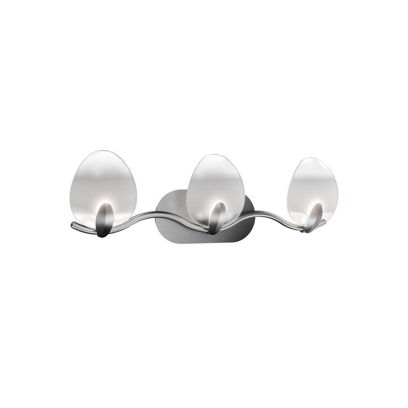 WAC Lighting Tressa 27in 3-Light Bathroom Vanity Light | Modern Brushed Nickel and Opaline Gradient Glass | Bathroom Vanity & Hallway | Model WS122627-BN