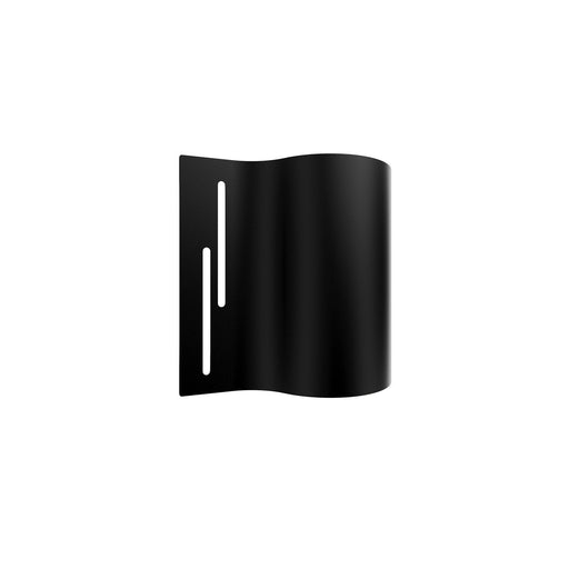 WAC Lighting Swivet 8in 2-Light Outdoor Wall Sconce | Modern Black Aluminum and PC Diffuser | Covered Patio & Entryway | 8 x 3.5 x 8 | Model WSW111608-BK