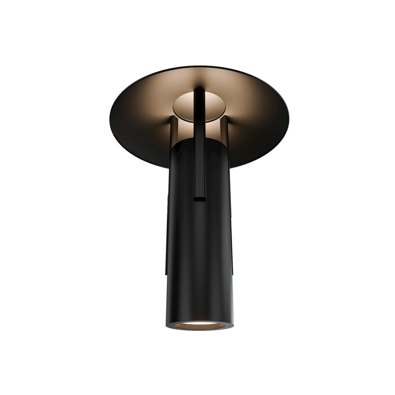 WAC Lighting Ventt 1-Light Outdoor Wall Sconce | Modern Black Aluminum and Glass | Covered Patio & Entryway | 12 x 12 x 15 in | Model WSW116615-BK