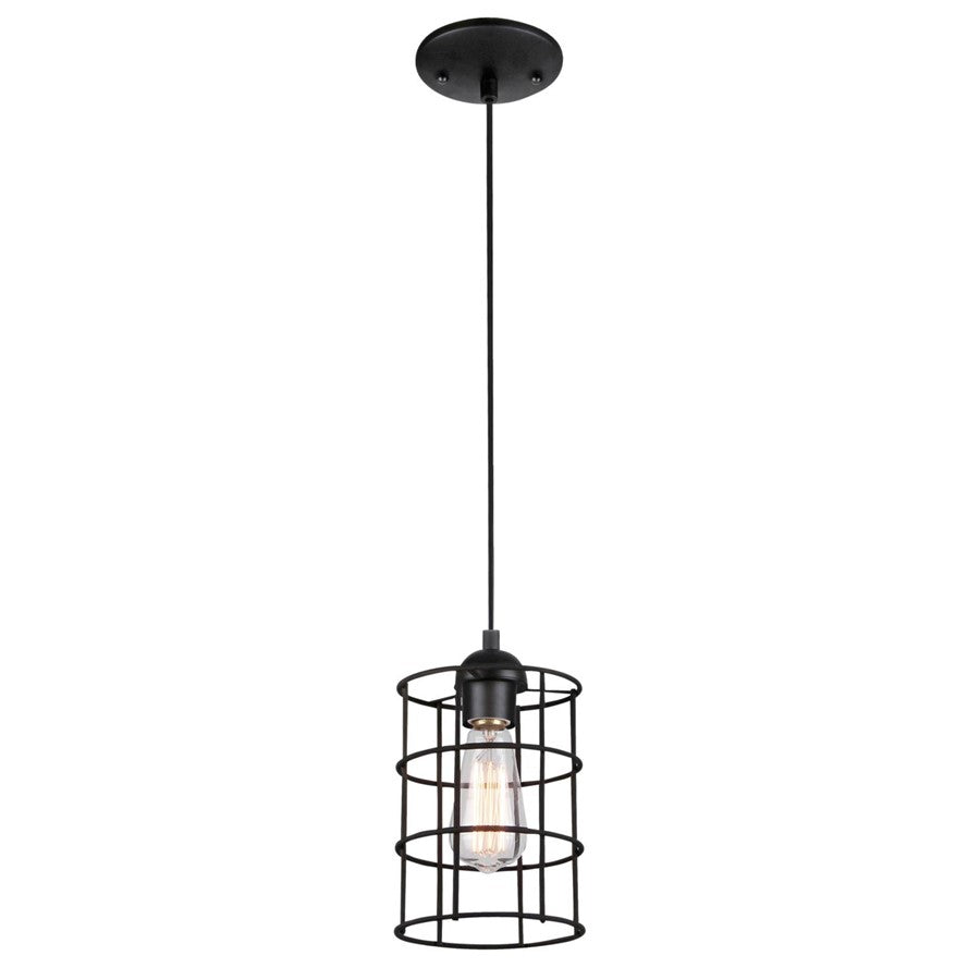 Westinghouse 1 Light Pendant, Oil Rubbed Bronze/Cage Shade - 6100600