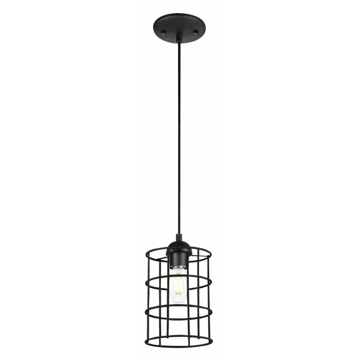 Westinghouse 1 Light Pendant, Oil Rubbed Bronze/Cage Shade