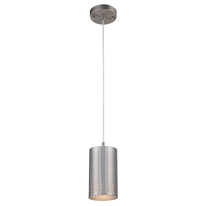Westinghouse Phelps 1 Light Pendant, Brushed Nickel/Metal Shade - 6101200