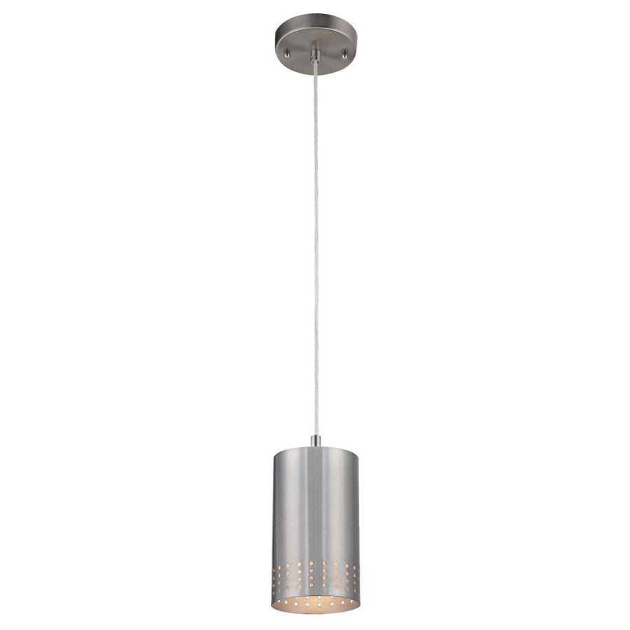 Westinghouse Phelps 1 Light Pendant, Brushed Nickel/Metal Shade - 6101200