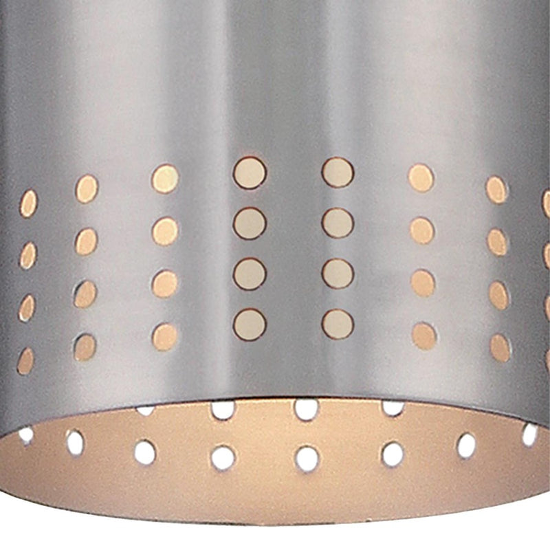 Westinghouse Phelps 8in 1-Light Pendant | Contemporary Brushed Nickel and Metal Shade | Kitchen Island | 5 x 5 x 8.5 in | Model 6101200