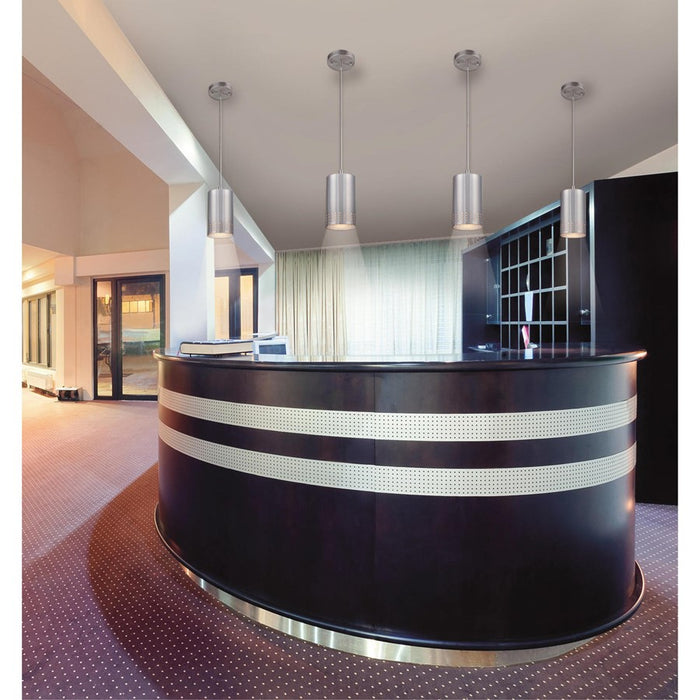 Westinghouse Phelps 1 Light Pendant, Brushed Nickel/Metal Shade