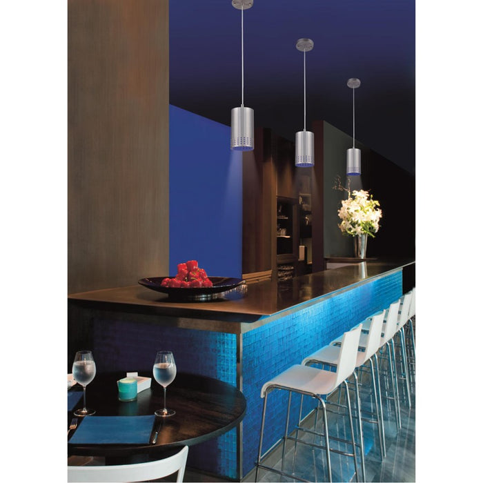 Westinghouse Phelps 1 Light Pendant, Brushed Nickel/Metal Shade