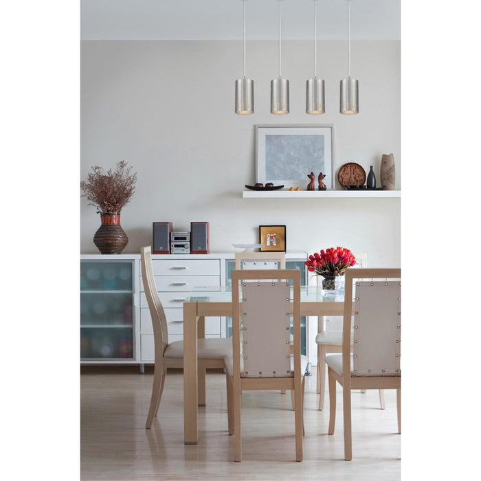 Westinghouse Phelps 1 Light Pendant, Brushed Nickel/Metal Shade