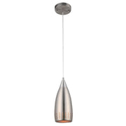 Westinghouse Percy 1 Light Pendant, Brushed Nickel/Metal Shade - 6101300