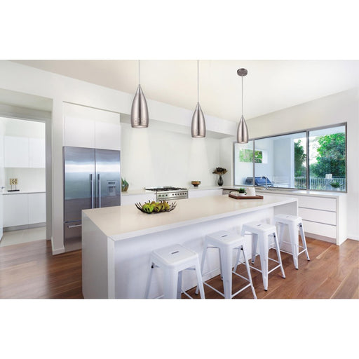 Westinghouse Percy 1 Light Pendant, Brushed Nickel/Metal Shade