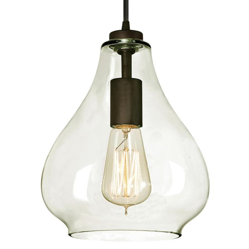 Westinghouse Wes 1 Light Pendant, Oil Rubbed Bronze/Clear Glass