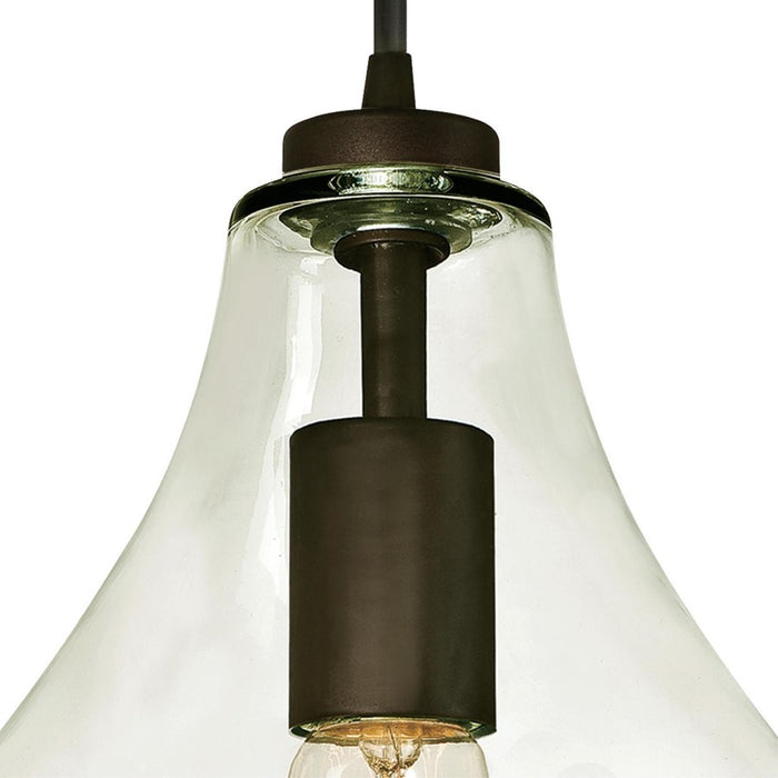 Westinghouse Wes 1 Light Pendant, Oil Rubbed Bronze/Clear Glass