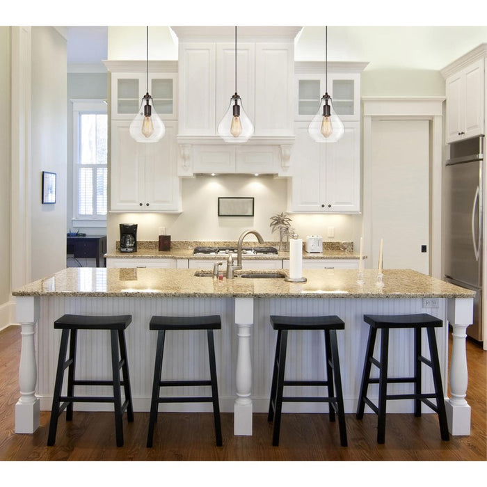 Westinghouse Wes 1 Light Pendant, Oil Rubbed Bronze/Clear Glass