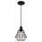 Westinghouse Nathaniel 1 Light Pendant, Matte Black/Cage Shade - 6105300
