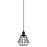 Westinghouse Nathaniel 1 Light Pendant, Matte Black/Cage Shade