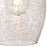 Westinghouse Carsley 1Lt Pendant, Brushed Nickel/Clear Crackle Glass