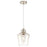 Westinghouse Ramsey 1 Light Pendant, Brushed Nickel/Clear Glass - 6106500