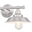 Westinghouse Iron Hill 2 Light Wall Light, Brushed Nickel/Metal Shades