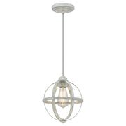 Westinghouse Stella Mira 1 Light Pendant, Antique Ash - 6110700