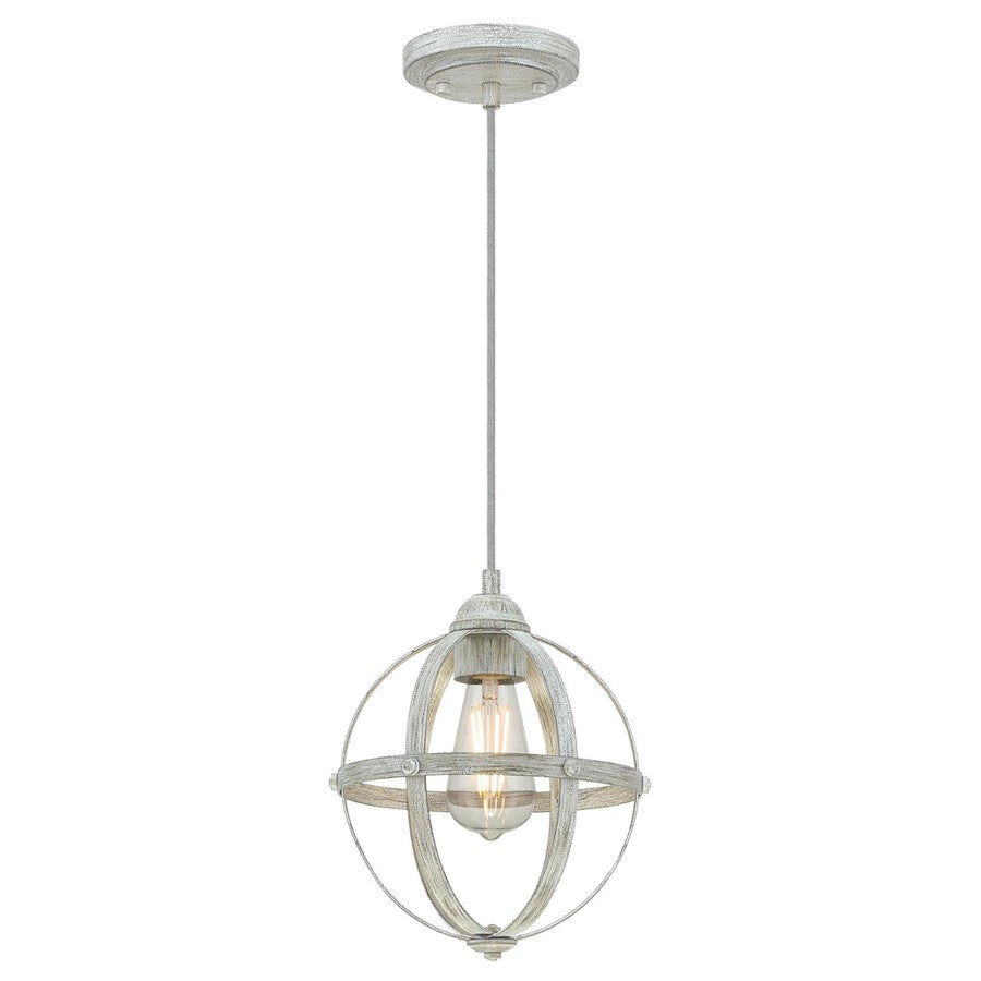 Westinghouse Stella Mira 1 Light Pendant, Antique Ash - 6110700