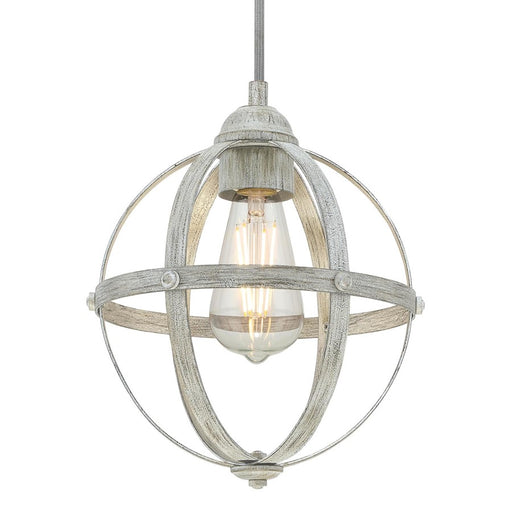 Westinghouse Stella Mira 1 Light Pendant, Antique Ash