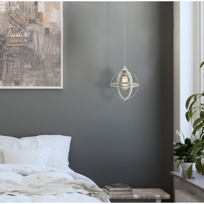 Westinghouse Stella Mira 1 Light Pendant, Antique Ash