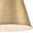 Westinghouse Derose 1 Light Pendant, Brushed Brass/Metal Shade