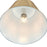 Westinghouse Derose 1 Light Pendant, Brushed Brass/Metal Shade