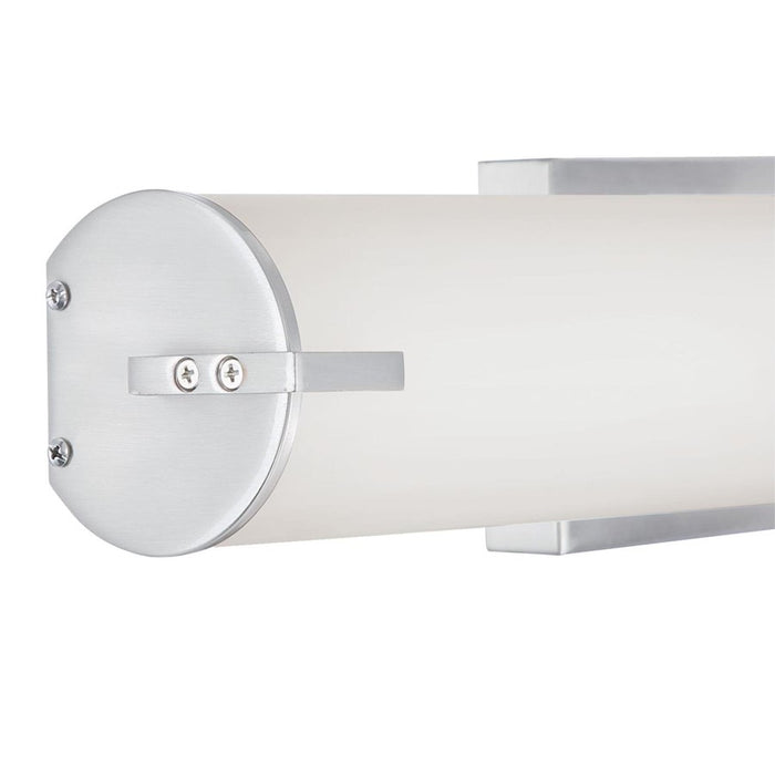 Westinghouse Ashwin 1 Light 25" Wall Light, Nickel/Frosted Acrylic