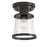 Westinghouse Emma Jane 1Lt SemiFlush, Amber Bronze/Clear Seeded Glass - 6113000