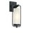 Westinghouse Galtero 1Lt Wall Light, Black/Dis Alum/White Frosted - 6114400