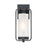 Westinghouse Galtero 1Lt Wall Light, Black/Dis Alum/White Frosted
