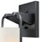 Westinghouse Galtero 1Lt Wall Light, Black/Dis Alum/White Frosted