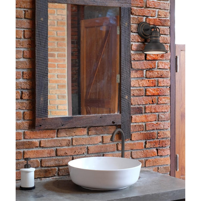 Westinghouse Boswell 1 Light Wall Light, Bronze/Frosted Prismatic Lens