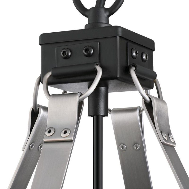 Westinghouse Bartley 1 Light Pendant, Matte Black/Pewter, Cage Shade
