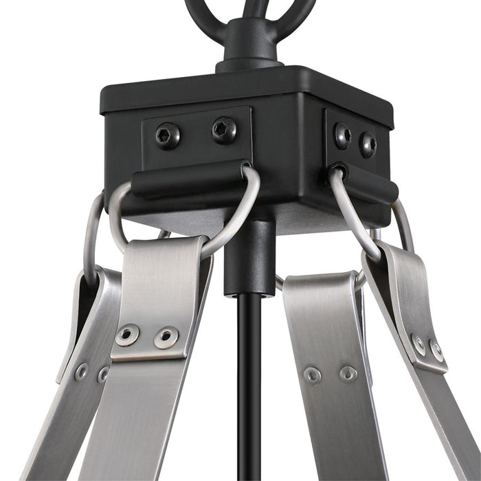 Westinghouse Bartley 1 Light Pendant, Matte Black/Pewter, Cage Shade