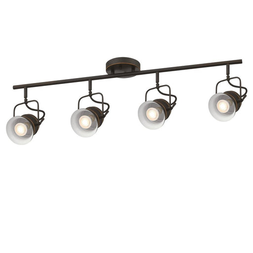 Westinghouse Boswell 4 Light Flush, Oil Rubbed Bronze/Metal Shades