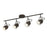 Westinghouse Boswell 4 Light Flush, Oil Rubbed Bronze/Metal Shades