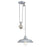 Westinghouse Iron Hill 1 Light Pendant, Galvanized Steel/Metal Shade - 6117000