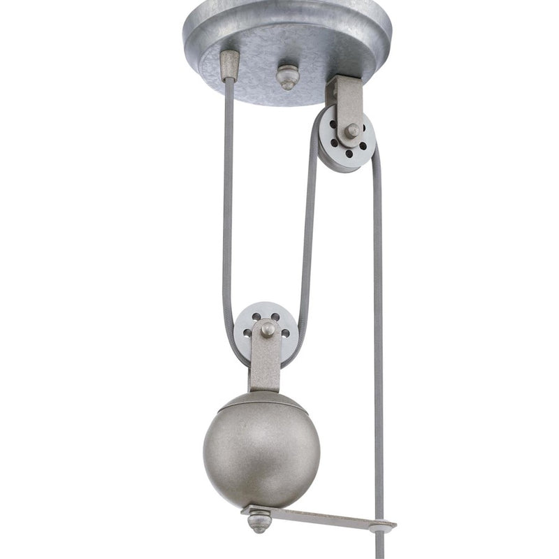 Westinghouse Iron Hill 12in 1-Light Pendant | Vintage Galvanized Steel and Metal Shade | Kitchen Island & Dining Room | Model 6117000