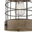 Westinghouse Langston 1 Light Pendant, Orb W/Vint Pine/Cage Shade