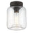 Westinghouse Judd 1 Light SemiFlush, Oil Rubbed Bronze/Clear Seeded - 6119300