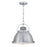 Westinghouse Danzig 1Lt Pendant, Brushed Nickel/Clear Prismatic Lens