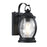 Westinghouse Canyon 1 Light Wall Light, Textured Black/Clear Crackle - 6120400