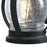 Westinghouse Canyon 1 Light Wall Light, Textured Black/Clear Crackle