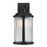 Westinghouse Armin 1 Light Wall Light, Textured Black/Clear Ribbed
