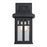 Westinghouse Burnham 1 Light Wall Light, Textured Black/Clear Seeded