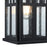 Westinghouse Burnham 1 Light Wall Light, Textured Black/Clear Seeded